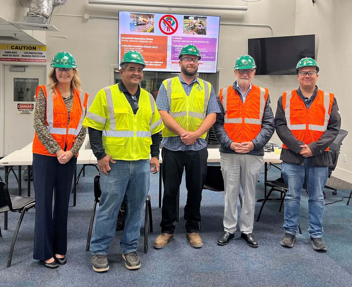 I toured Cold Canyon Landfill and its Materials Recovery Facility to learn how San Luis Obispo County manages waste and recycles approximately 20–25% of household waste.