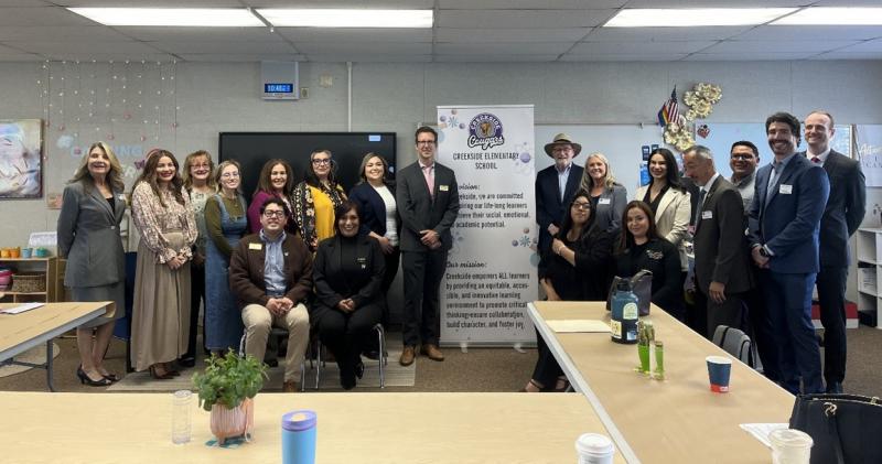 Senator Laird visits Creekside Elementary School in Salinas