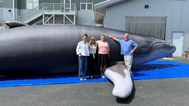 Chumash Heritage National Marine Sanctuary for the unveiling of a new life-sized humpback whale educational model