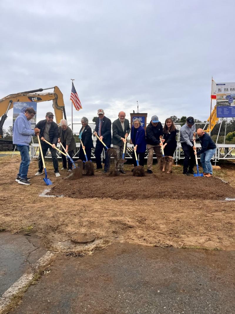 Senator Laird at the groundbreaking of the Cabrillo College / University of California Santa Cruz joint student housing project