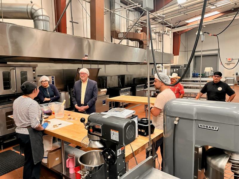 Senator Laird at the Pajaro Valley Commercial Kitchen Incubator
