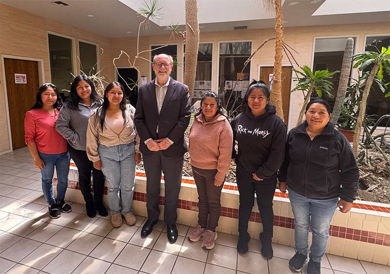 Senator Laird meets with community members at CBDIO in support of indigenous Oaxaqueño families
