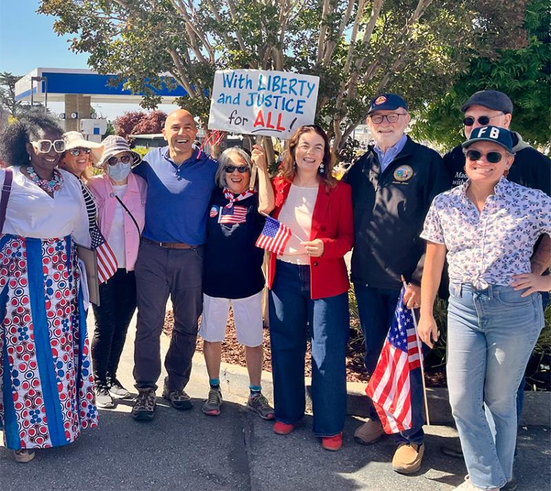 Senator John Laird celebrates Independence Day with community members and elected officials in Santa Cruz County