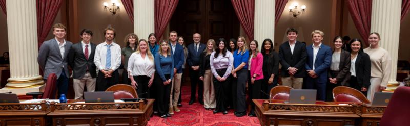 Senator Laird with Cal Poly SLO Agriculture Leadership class