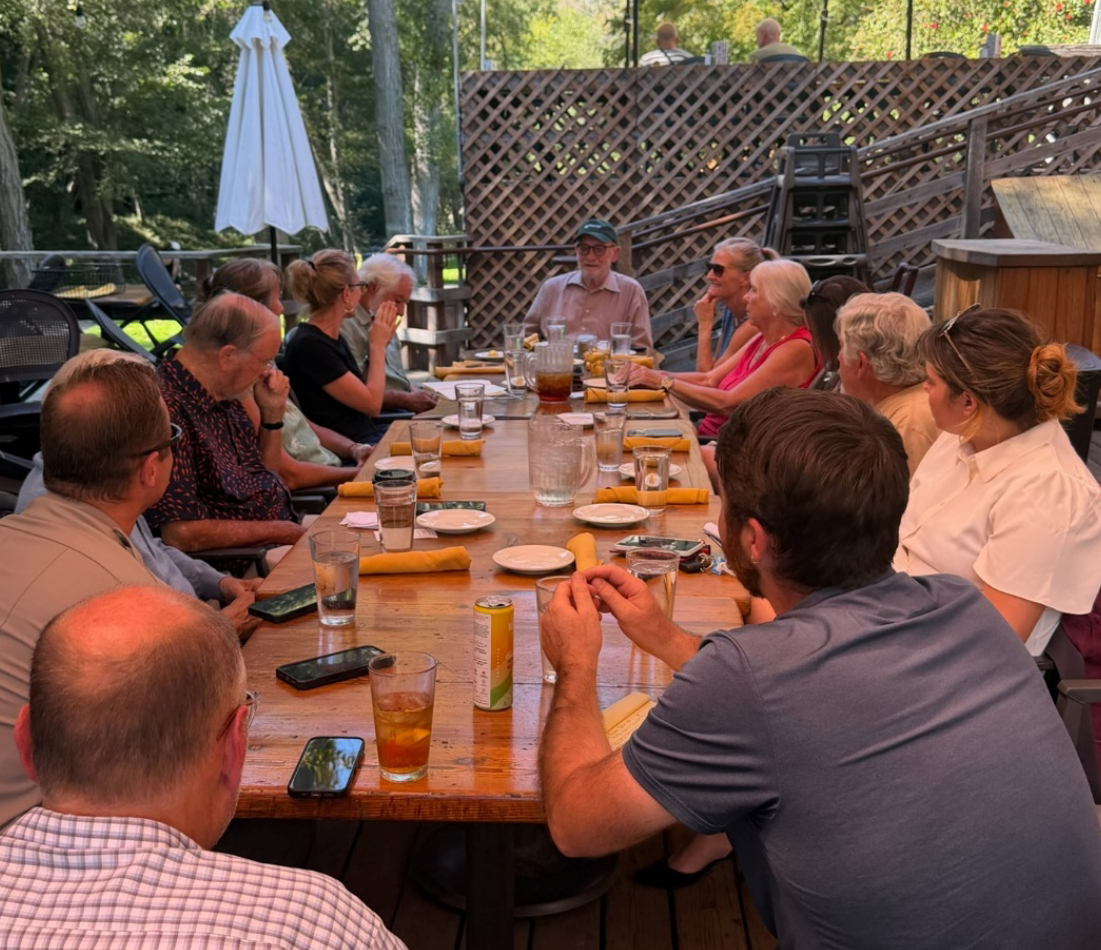 Senator Laird meets with residents and business owners affected by Timber Fire.